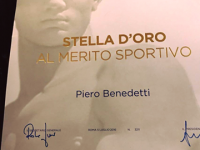 La Giunta Nazionale del CONI conferisce la Stella D'Oro a Piero Benedetti