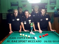 04/02/18 Coppa ENDAS vinta da Al Bar Sport Mezzano
