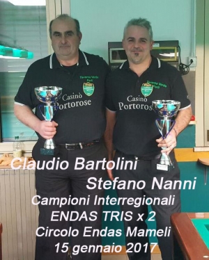 Campionato Interregionale ENDAS TRIS x DUE