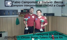 Campionato Interprovinciale a Coppie 3^ categoria BO-RA-MO