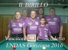 13/02/16 Il Birillo di Pieve Cesato vince il Campionato Goriziana