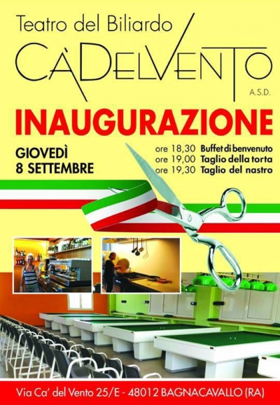 08/09/2016 Inaugurazione Circolo ENDAS Teatro del Biliardo &quot;Cà Del Vento&quot;