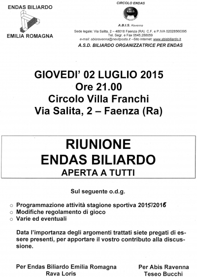 02/07/2015 Assemblea per prossima stagione 2015-2016